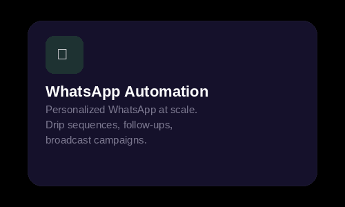 WhatsApp automation